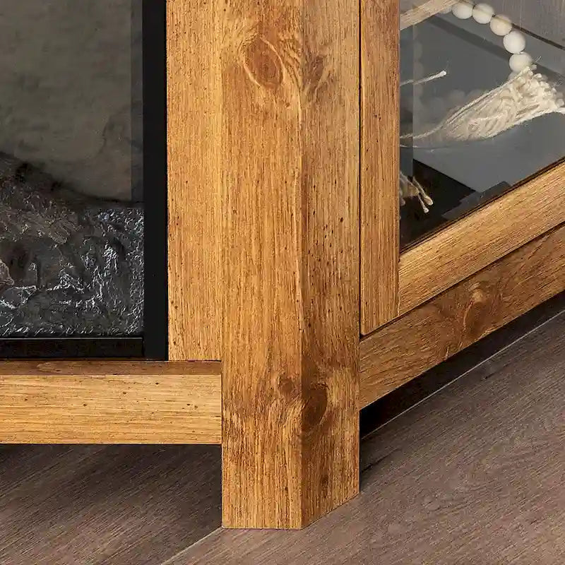 Meuble TV d'angle avec cheminée Middlebrook de 48 pouces