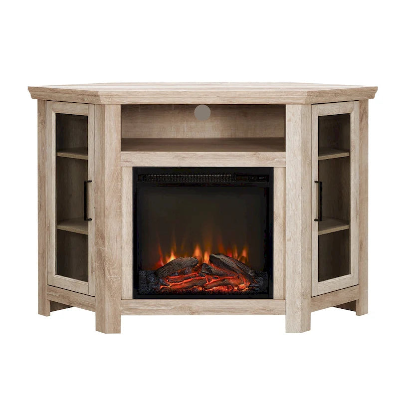 Meuble TV d'angle avec cheminée Middlebrook de 48 pouces