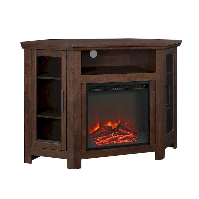 Meuble TV d'angle avec cheminée Middlebrook de 48 pouces