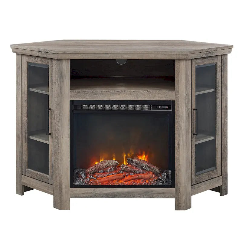 Meuble TV d'angle avec cheminée Middlebrook de 48 pouces