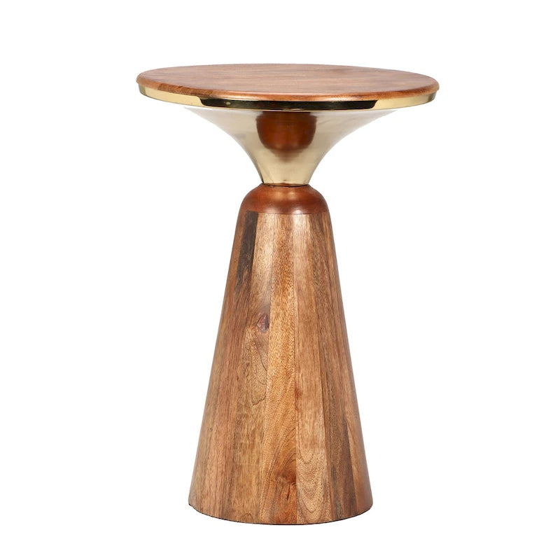 Table d'appoint Christopher Knight Home en bois de manguier et métal