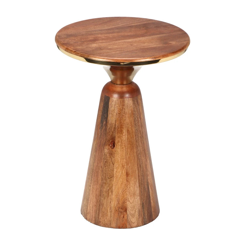 Table d'appoint Christopher Knight Home en bois de manguier et métal