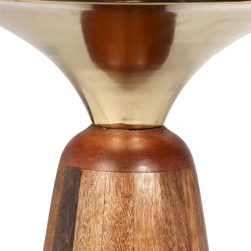 Table d'appoint Christopher Knight Home en bois de manguier et métal