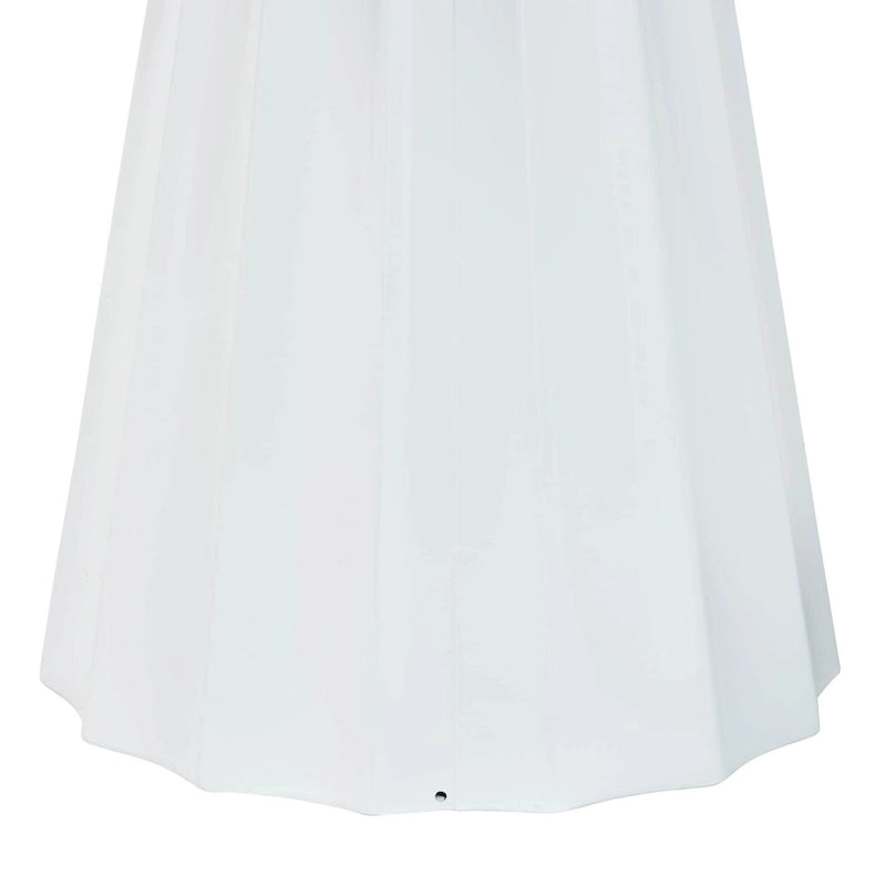 Table d'appoint Ulmer en métal festonné - Table d'appoint ronde moderne pour une utilisation intérieure ou semi-extérieure