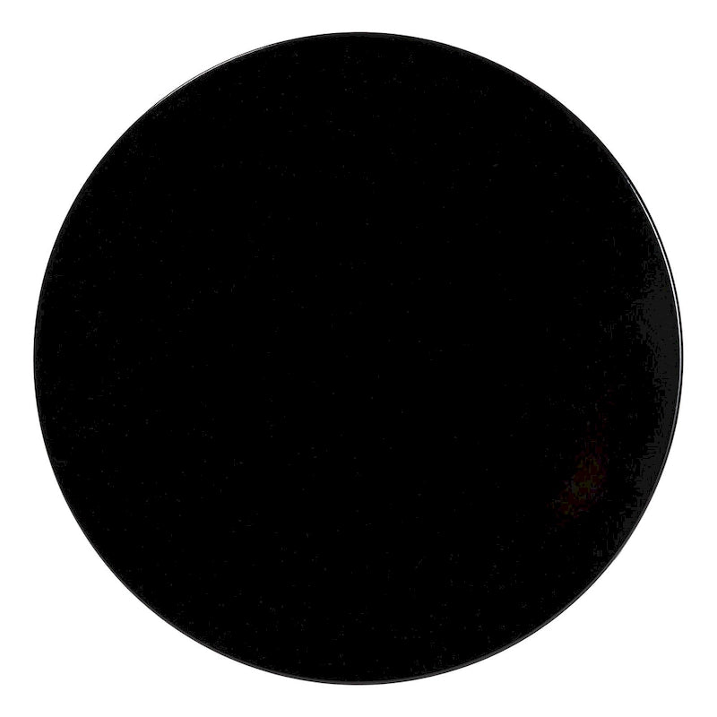 Table d'appoint Ulmer en métal festonné - Table d'appoint ronde moderne pour une utilisation intérieure ou semi-extérieure