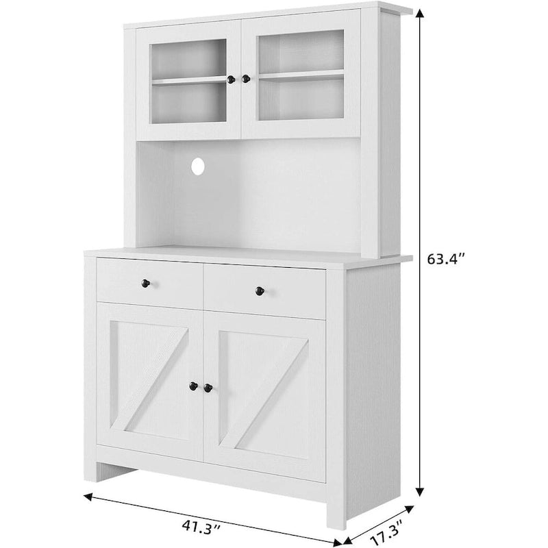 Armoire de cuisine avec support pour micro-ondes