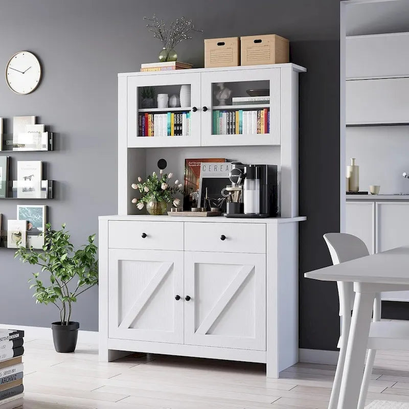 Armoire de cuisine avec support pour micro-ondes