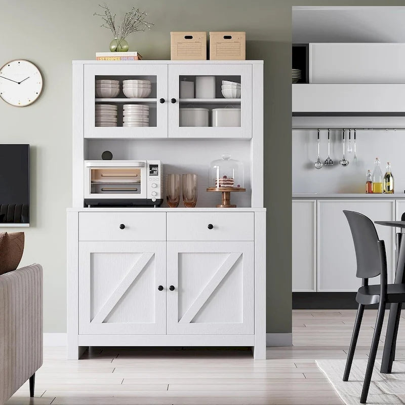 Armoire de cuisine avec support pour micro-ondes