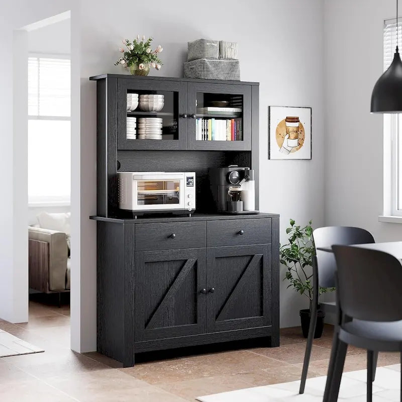 Armoire de cuisine avec support pour micro-ondes