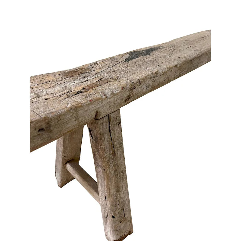 Banc à nouilles vintage, aspect naturel vieilli (taille et finition variables)
