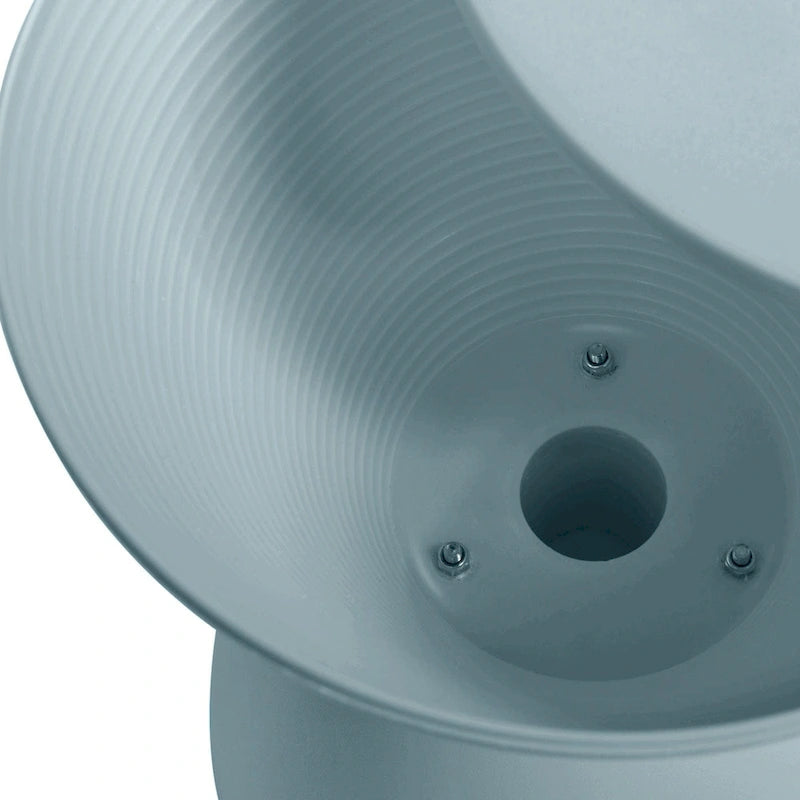 Table d'appoint ronde Boyd avec base nervurée et couvercle amovible, idéale pour le salon et la chambre.