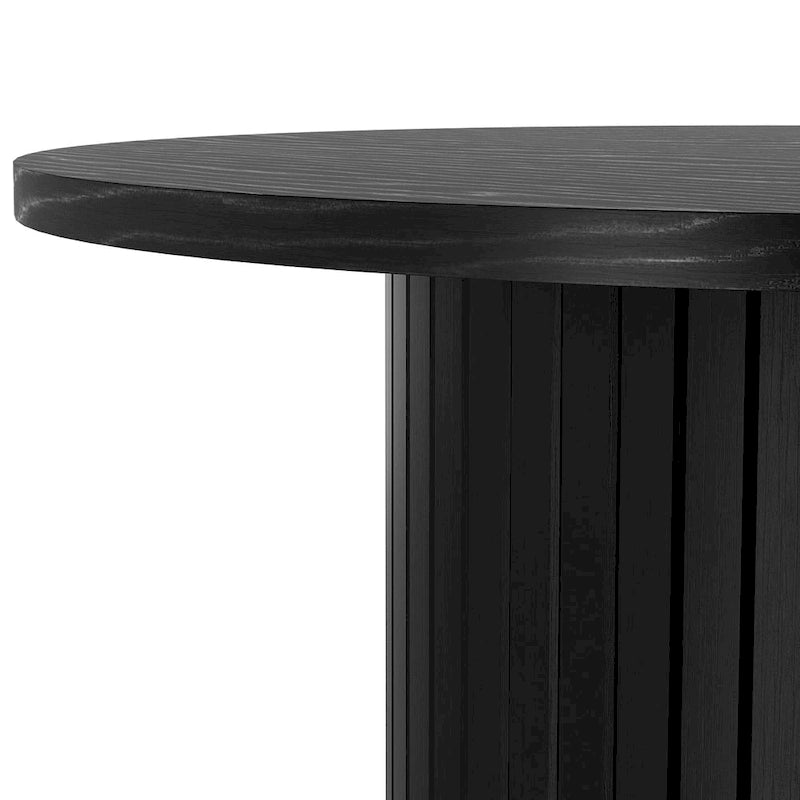 Table d'appoint ronde en forme de tambour, petite table d'appoint moderne du milieu du siècle pour salon, chambre