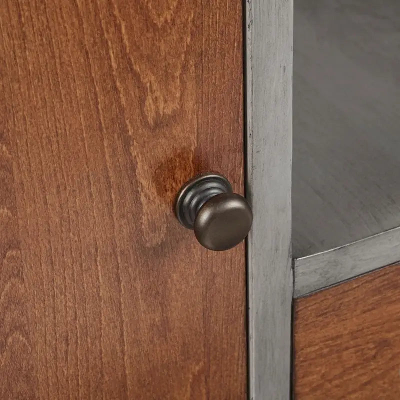 Table de chevet de rangement grise Carson Carrington Haapsalu