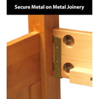 Lit de jour double en pin massif avec six tiroirs, couleur miel chaud, OS Home and Office Furniture