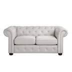 Canapé deux places Chesterfield capitonné Corvus Aleksis