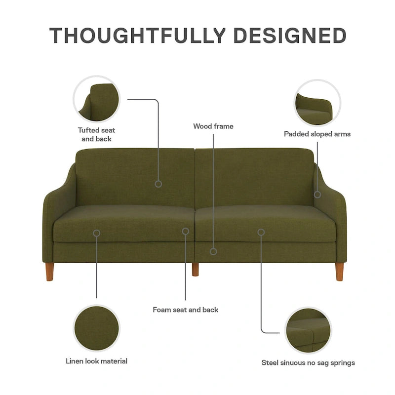 Futon à ressorts Avenue Greene Jayson