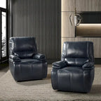 Clara Genuine Leather Power Recliner with Cushion Padded, Set of 2