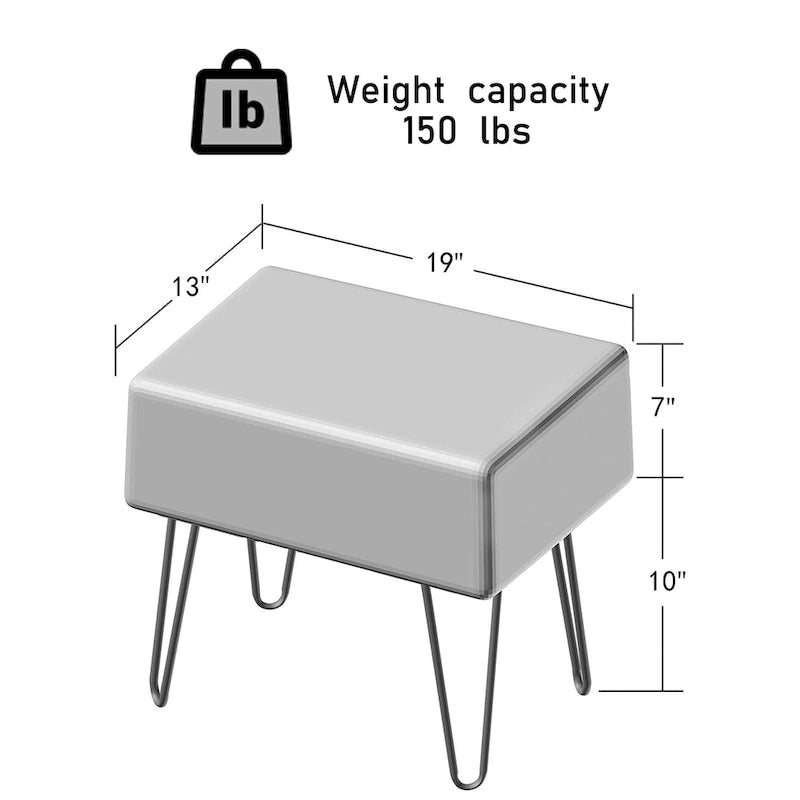 Banc ottoman en fausse fourrure SuperMink Serenta