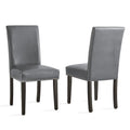 Steve Silver Slivnitsa Faux Leather Dining Chairs with Nailhead Trim (Set of 2)