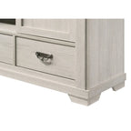 Ensemble de chambre à coucher Candra 6 pièces, panneaux crème et marron