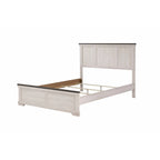 Ensemble de chambre à coucher Candra 6 pièces, panneaux crème et marron