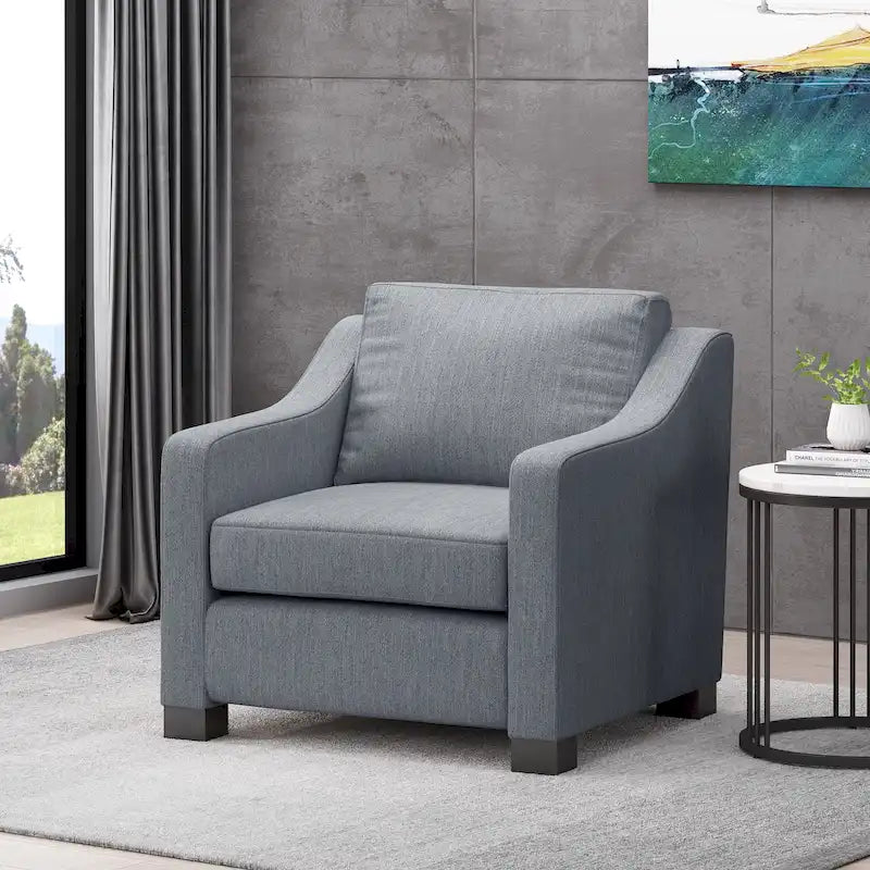 Fauteuil club rembourré contemporain Halevy par Christopher Knight Home