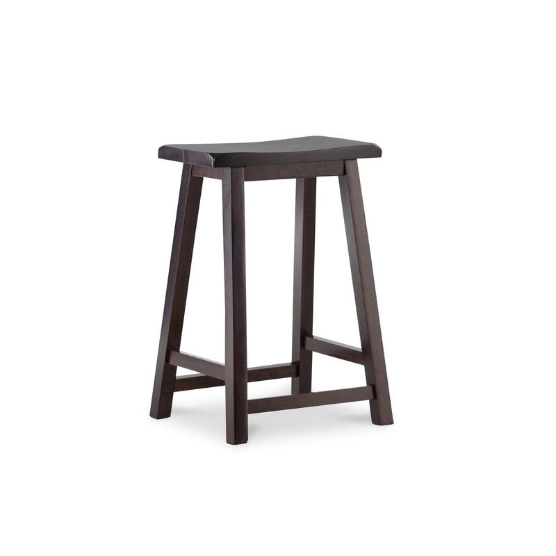 Tabouret de bar sans dossier Linon Cackleberry à assise en selle - Non disponible