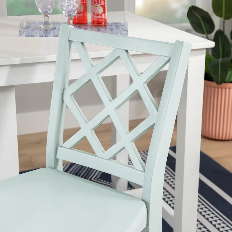 Tabouret de bar Catron en bois massif, hauteur comptoir