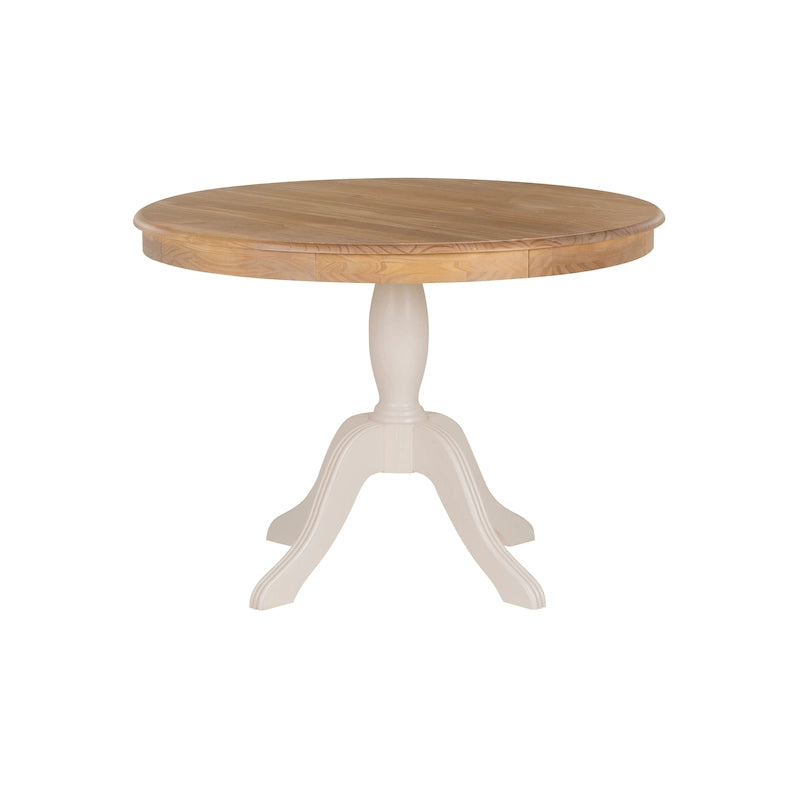 Table ronde Josie en bois massif sur pied
