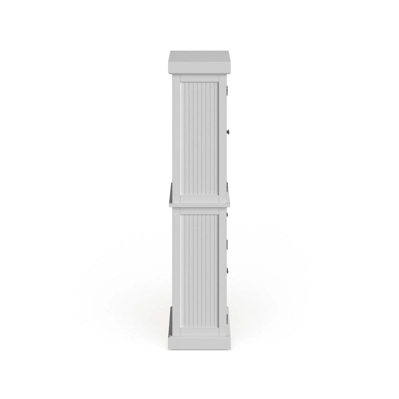 Garde-manger Homestyles Nantucket blanc cassé sablé à quatre portes - Non disponible