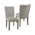 Chaises de salle à manger géométriques HomePop Parsons gris cendré (lot de 2)