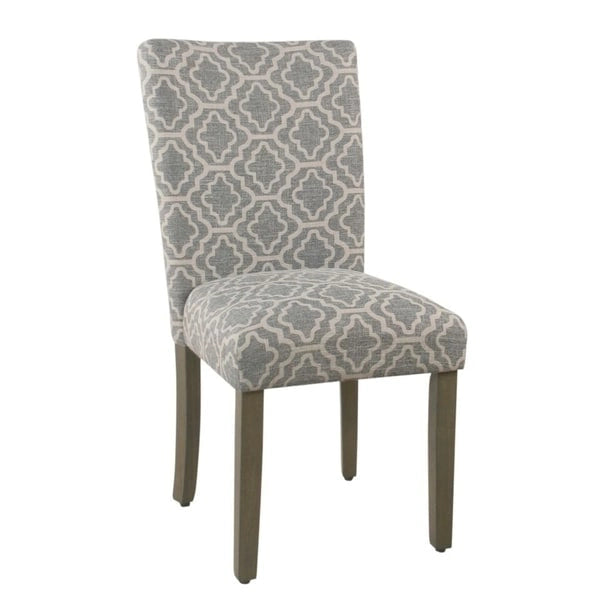Chaises de salle à manger géométriques HomePop Parsons gris cendré (lot de 2)