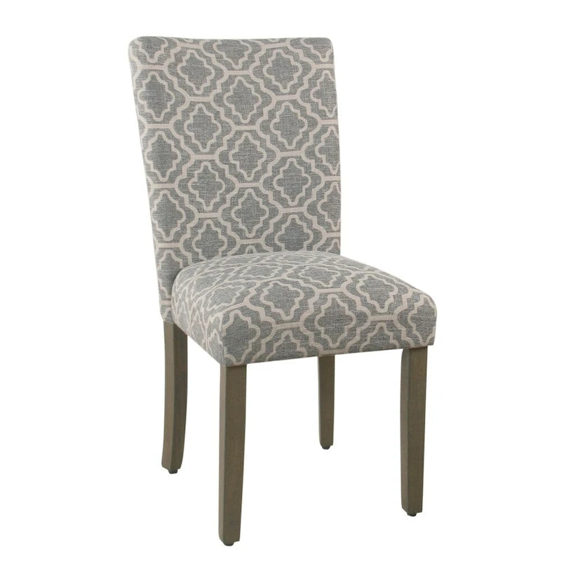 Chaises de salle à manger géométriques HomePop Parsons gris cendré (lot de 2)