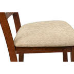 Ensemble de salle à manger 9 pièces Roundhill Furniture Karven Wood, table extensible à tréteaux et 8 chaises, noisette foncé