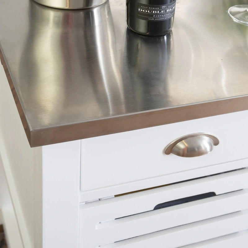 Chariot de cuisine roulant Eileen avec rangement