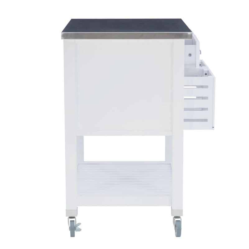 Chariot de cuisine roulant Eileen avec rangement