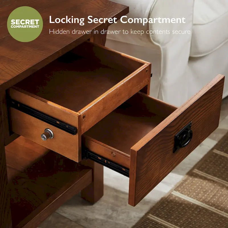 Table d'appoint Leick Home Mission Impeccable avec tiroir