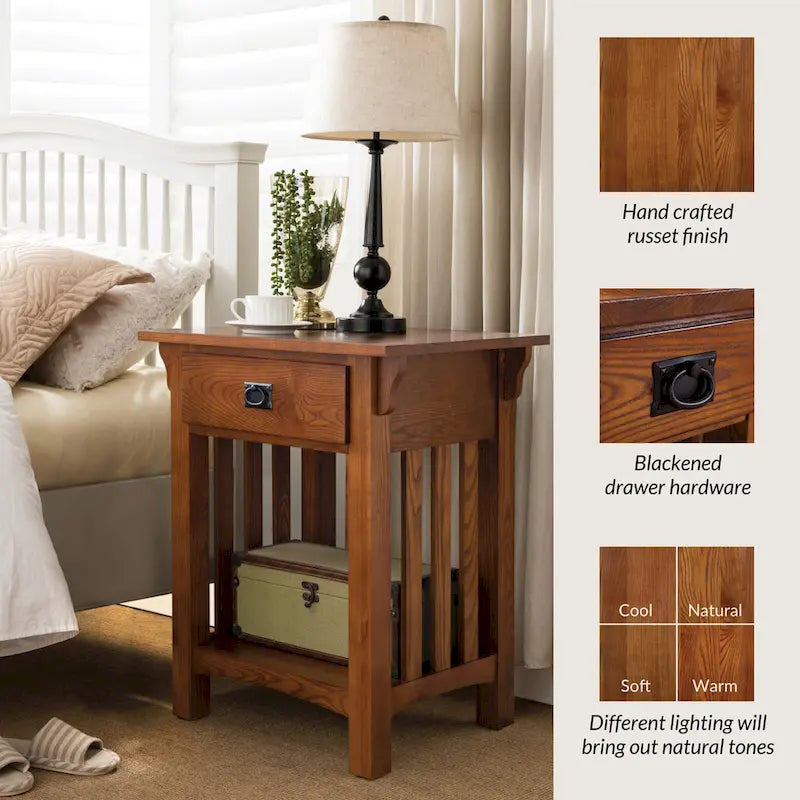 Table d'appoint Leick Home Mission Impeccable avec tiroir