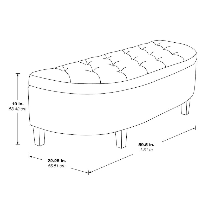 Banc de rangement Jaycee