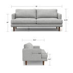 Canapé moderne du milieu du siècle WYNDENHALL Chloris de 193 cm de large