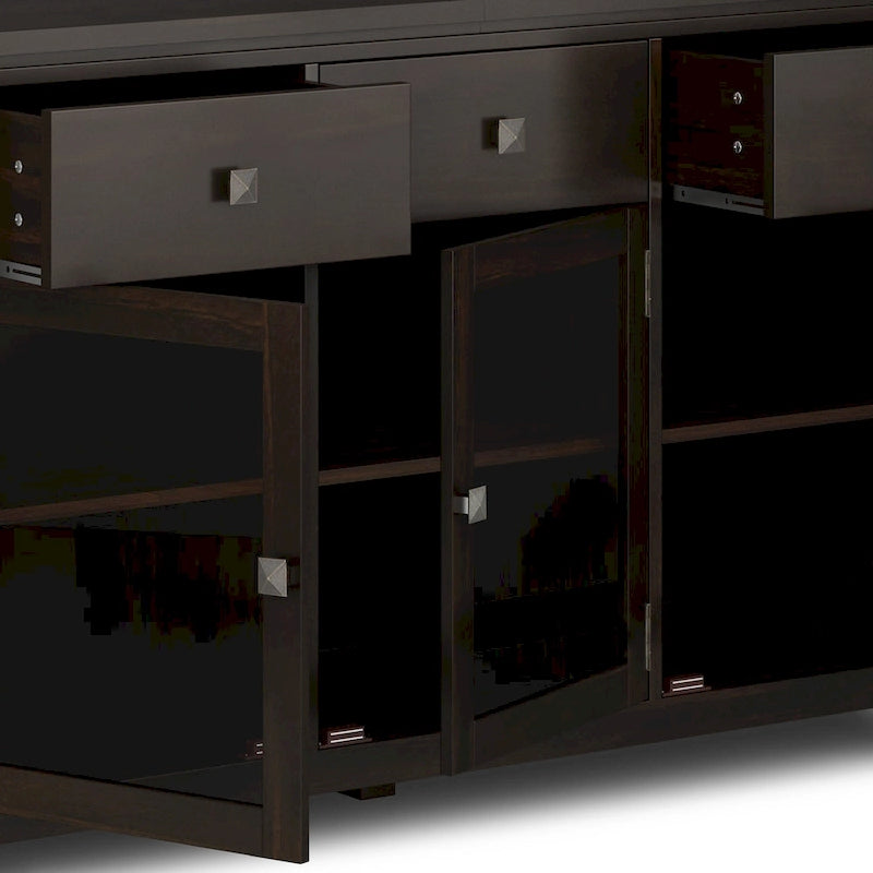 Buffet contemporain WYNDENHALL Essex en bois massif acajou, 137 cm de large