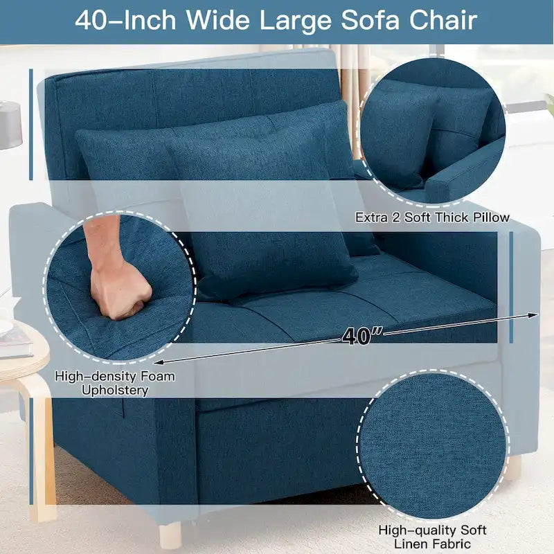 Fauteuil-lit convertible 3 en 1 AECOJOY