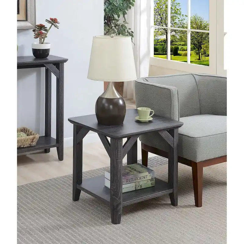 Convenience Concepts Winston End Table with Shelf