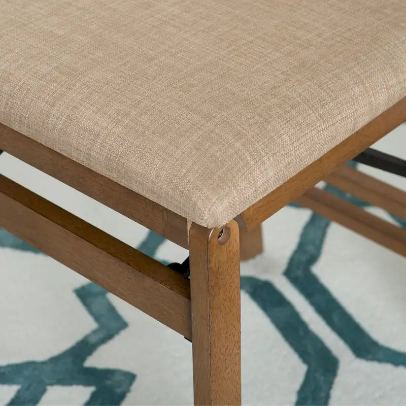 Chaises de salle à manger pliantes en corde de bois Imperial (lot de 2)