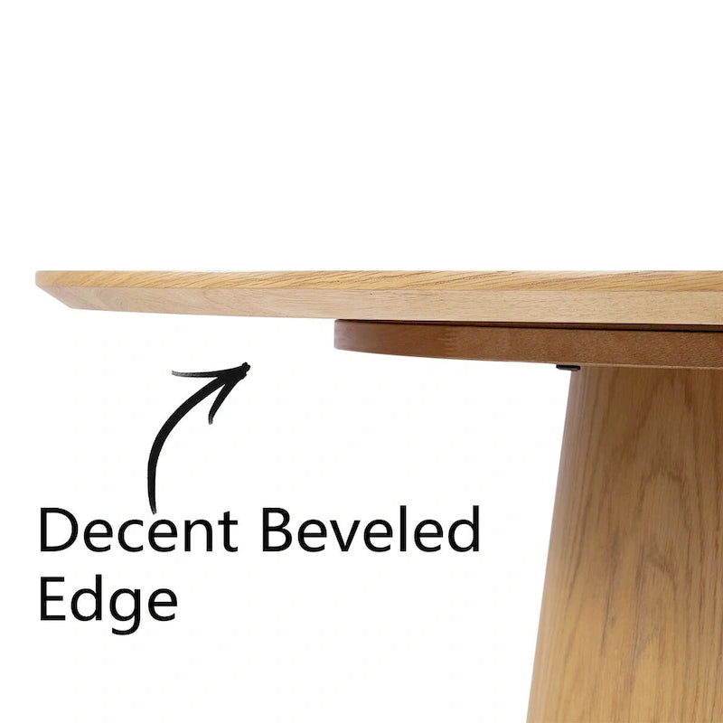 Table de salle à manger ronde à pied central de 42 pouces
