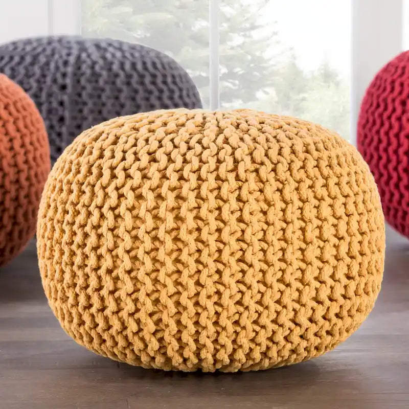 Pouf rond texturé Spectrum