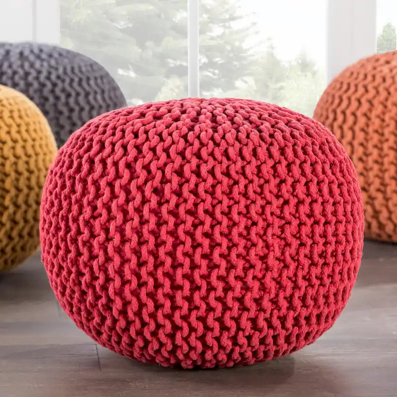 Pouf rond texturé Spectrum