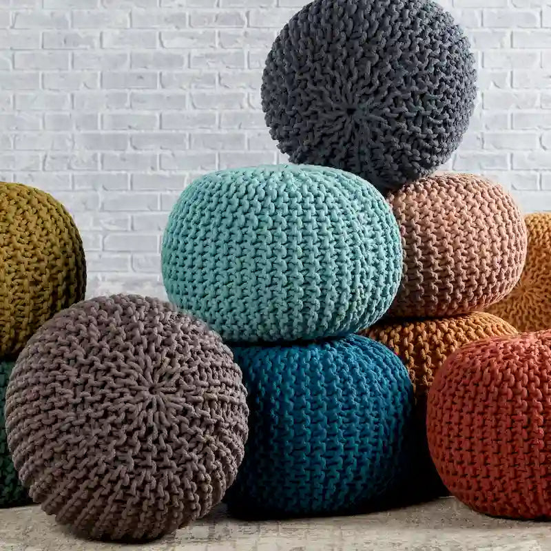 Pouf rond texturé Spectrum