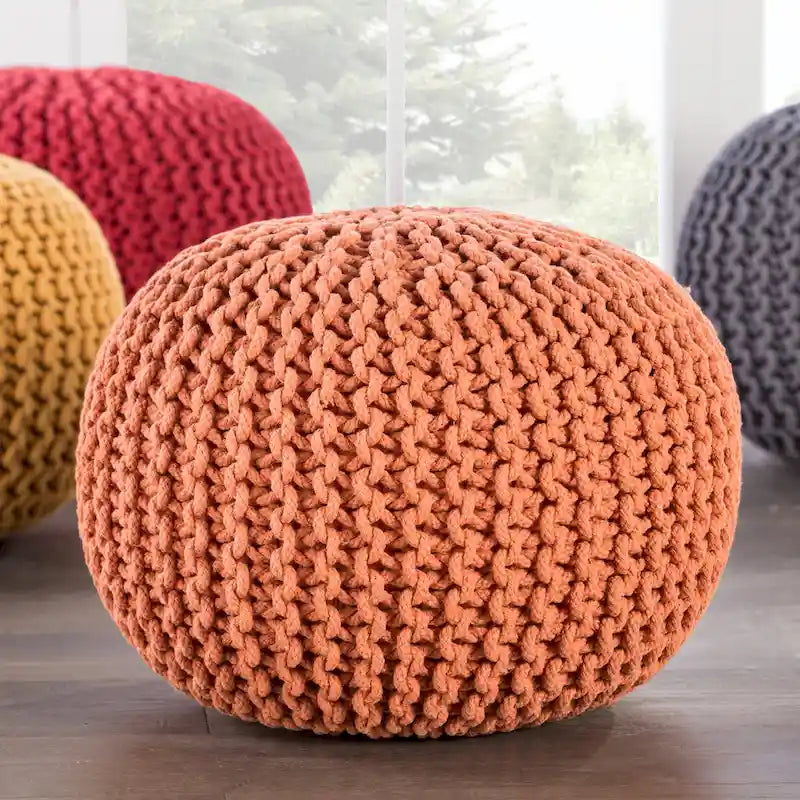 Pouf rond texturé Spectrum
