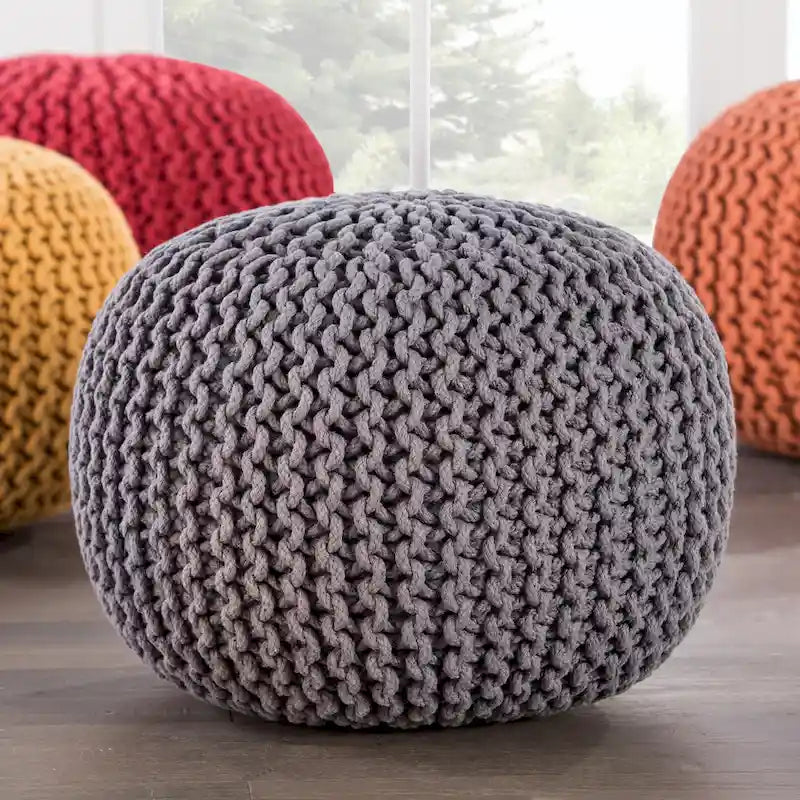 Pouf rond texturé Spectrum